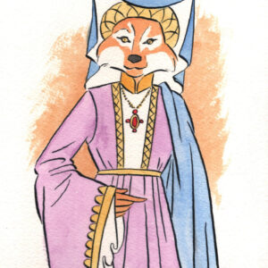 Fox with an escoffion